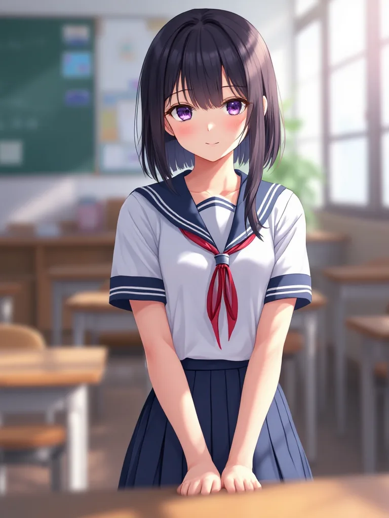 Anime Girl Portrait AI Prompt — Free Recipe - AI イラスト サンプル