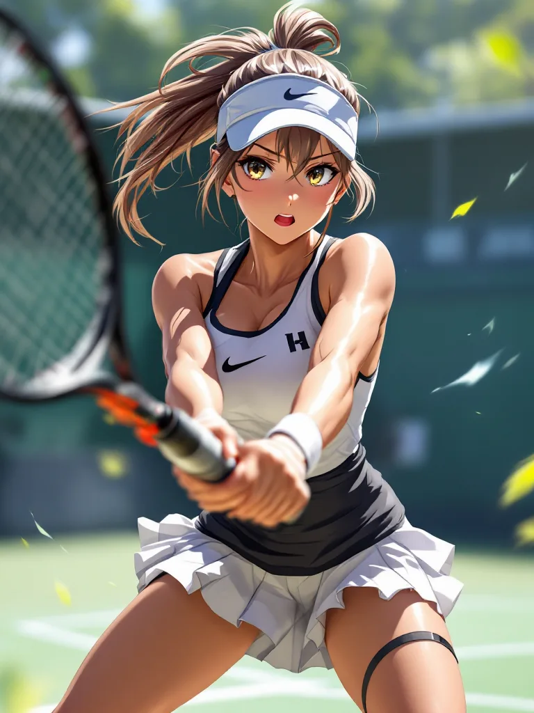 アニメ風スポーツ選手キャラ - AI イラスト サンプル