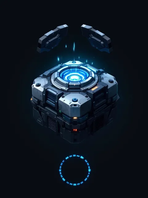 SF・サイファイ小物ゲームアセット - AI イラスト プレビュー