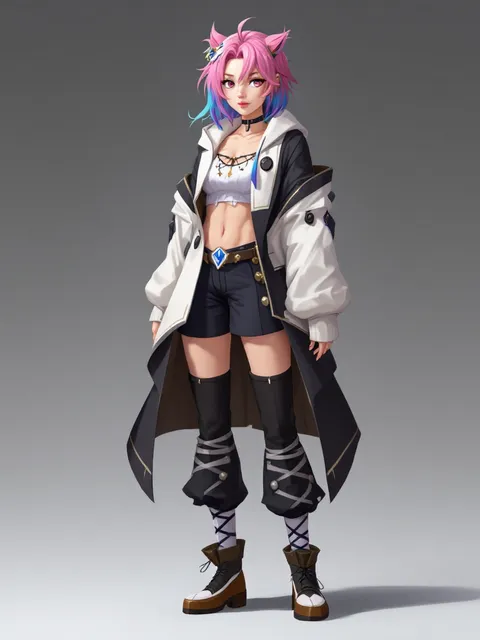 VTuber 立ち絵 (全身)・プロンプト - AI イラスト プレビュー